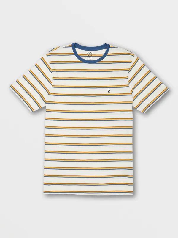 Parables Stripes Crew Tee - Flash Orange sold by Volcom