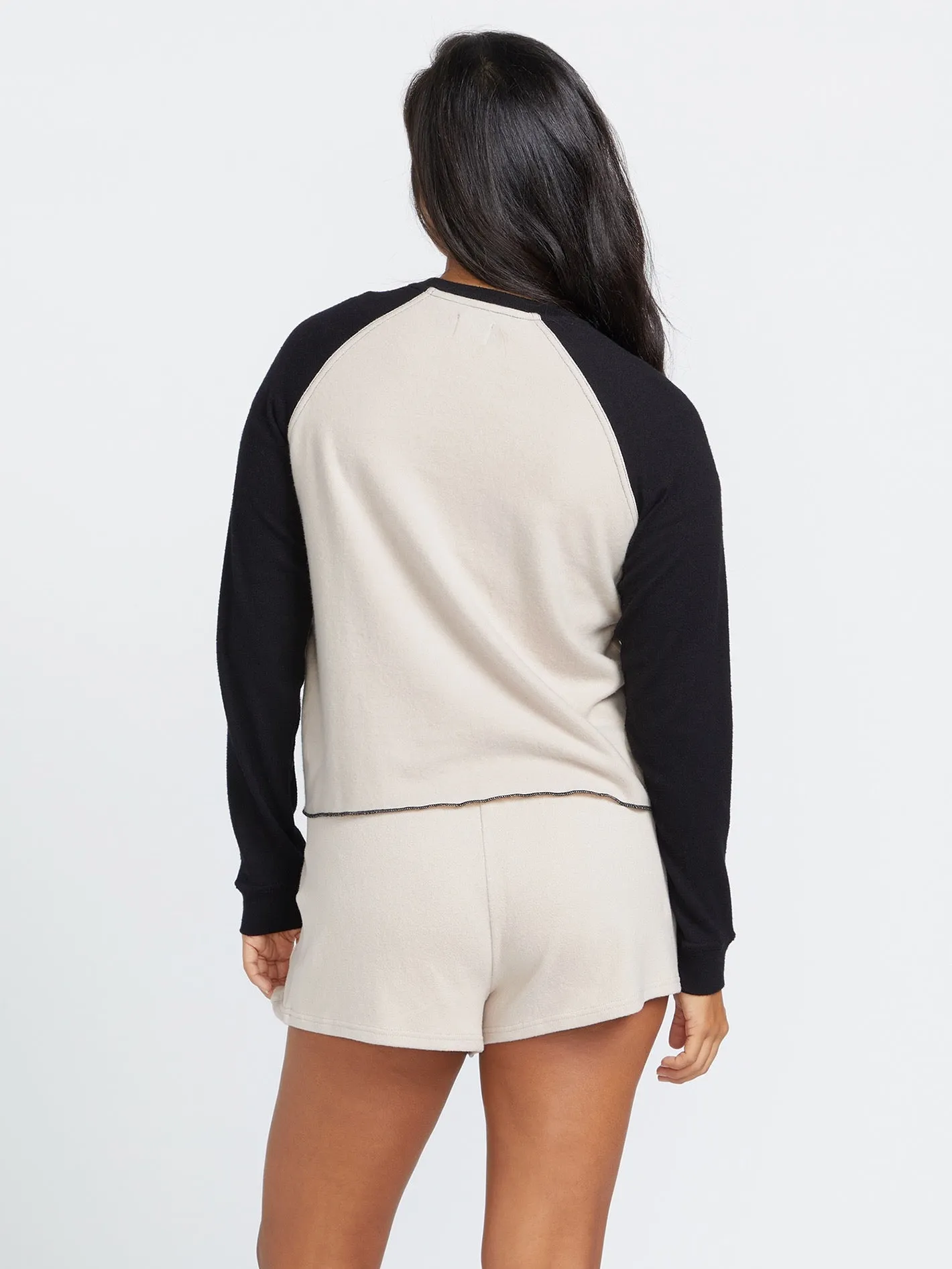 Lived in Lounge Crew Sweatshirt - Black Combo sold by Volcom product image thumbnail 2