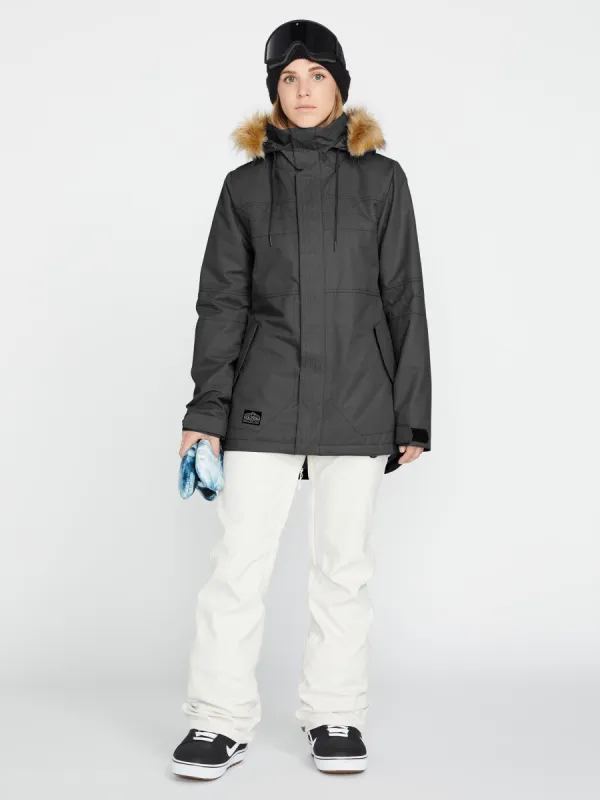 Womens Fawn Insulated Jacket - Black (2022) sold by Volcom