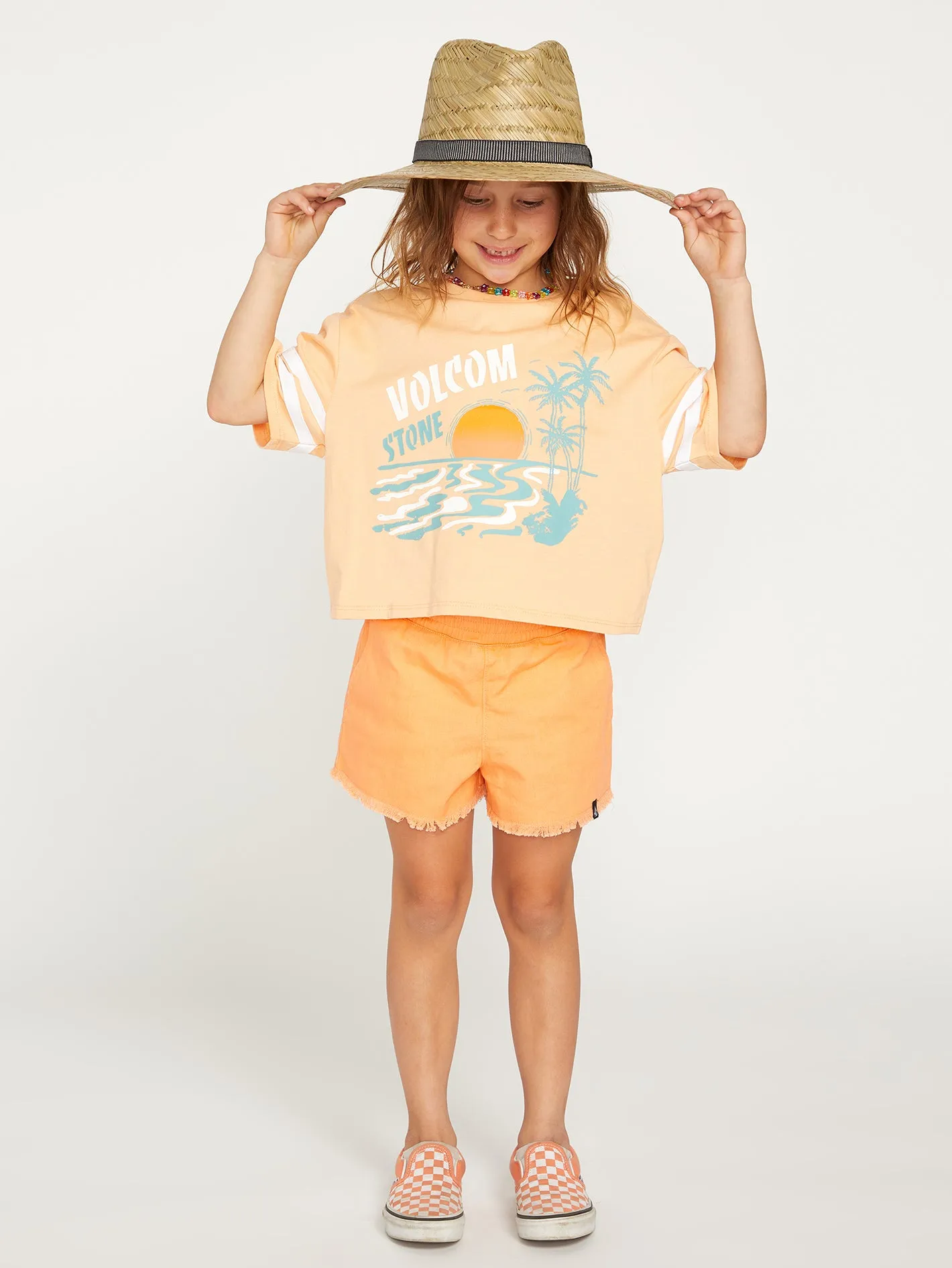 Girls Throw Lil Shade Hat - Natural sold by Volcom