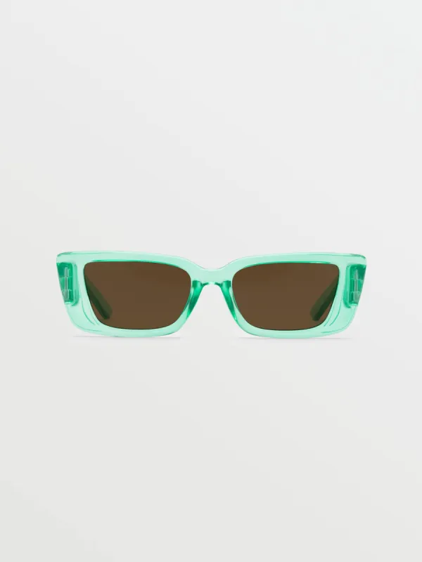 Strange Land Sunglasses - Gloss Teal/Bronze sold by Volcom