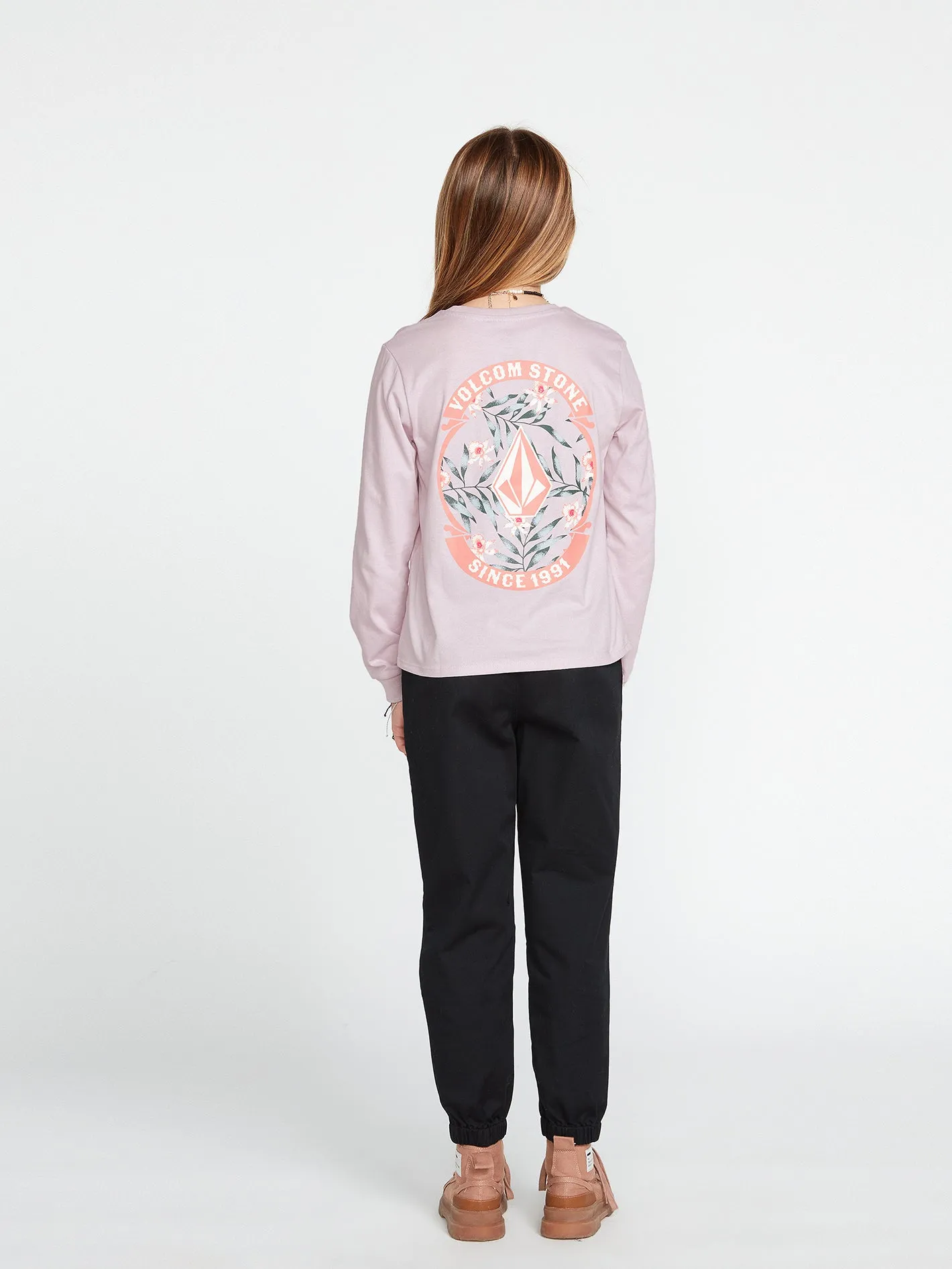 Girls Made From Stoke Long Sleeve Tee - Lavender sold by Volcom product image thumbnail 4