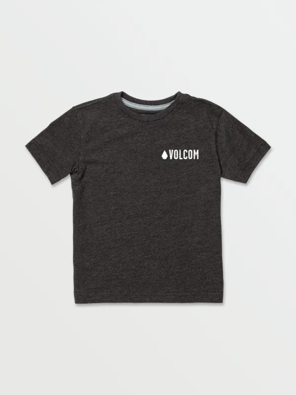 Little Boys Print Fill Short Sleeve Tee - Heather Black sold by Volcom