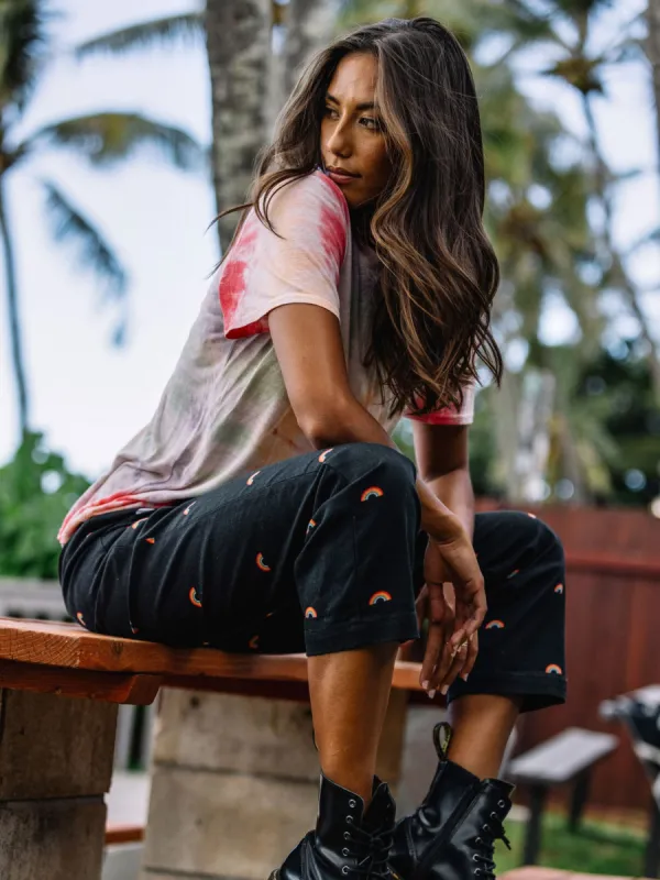 Frochickie Boyfriend Pant - Black Combo sold by Volcom