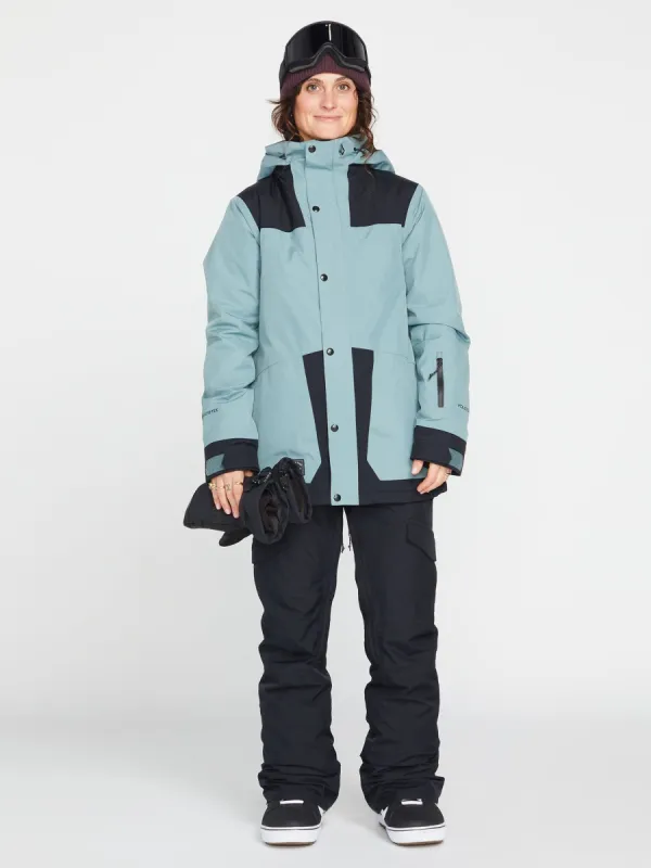 Womens Ell Insulated Gore-Tex Jacket - Green Ash (2022) sold by Volcom