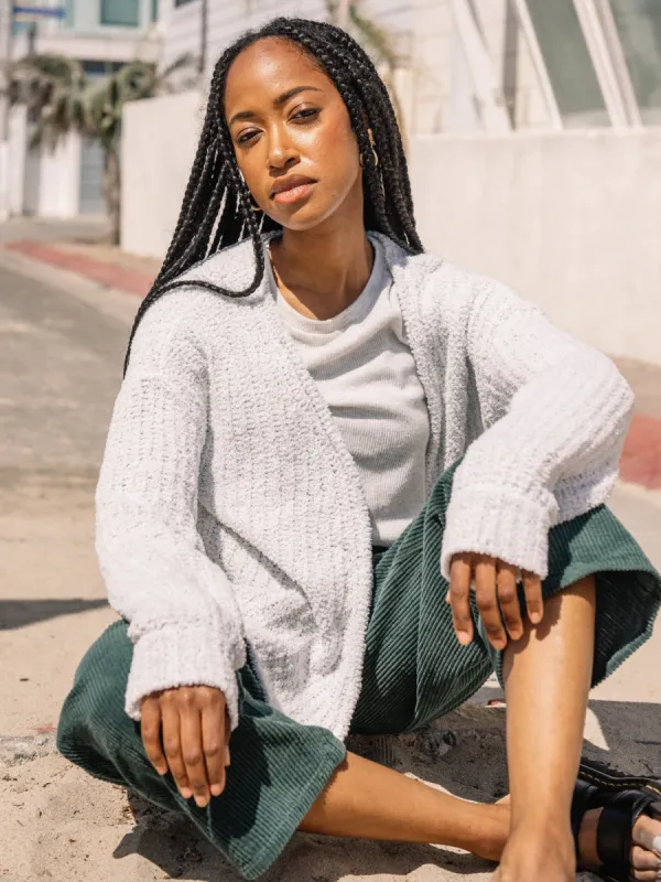 Lived In Lounge Cardigan - Light Grey sold by Volcom