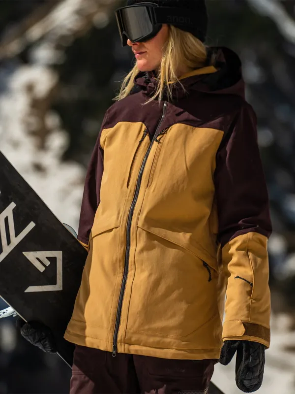 Womens Shelter 3D Stretch Jacket - Caramel (2022) sold by Volcom