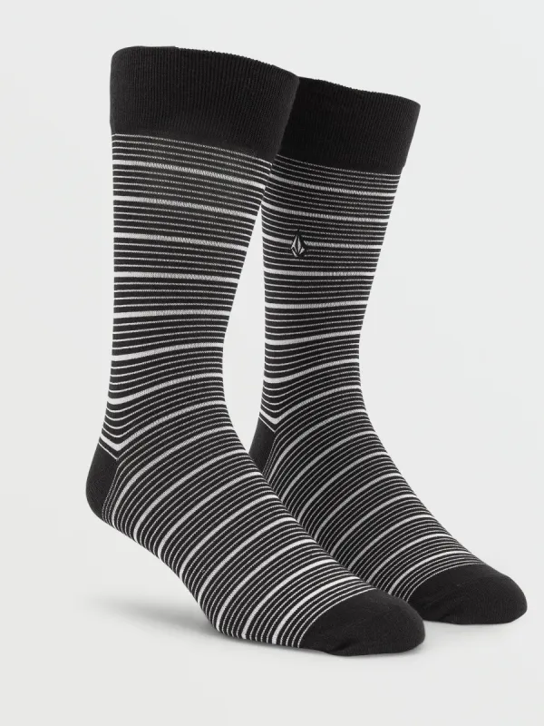 True Socks - Black White sold by Volcom