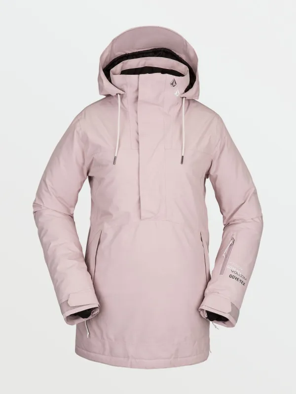 Womens Fern Insulated Gore Pullover - Hazey Pink (2022) made by Volcom