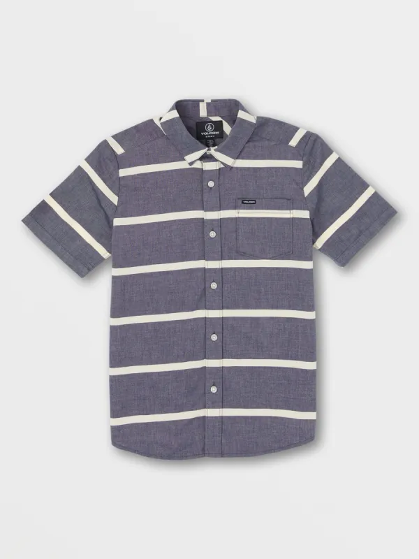 Big Boys Stone Stagger Short Sleeve Shirt - Marina Blue sold by Volcom