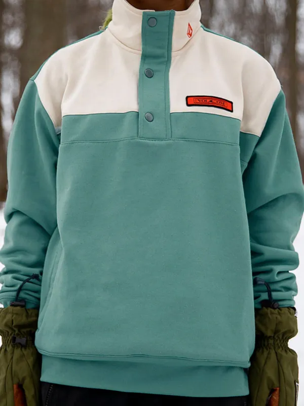 Mens She Crew Fleece - Sage (2022) made by Volcom