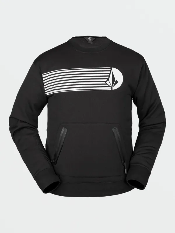 Mens Let It Storm Crew - Black (2022) made by Volcom