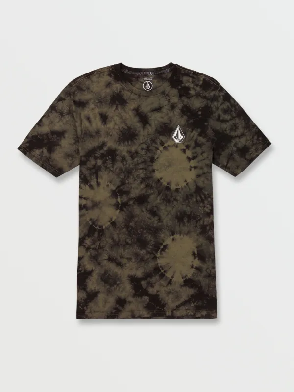 Iconic Stone Dye Short Sleeve Tee - Military sold by Volcom