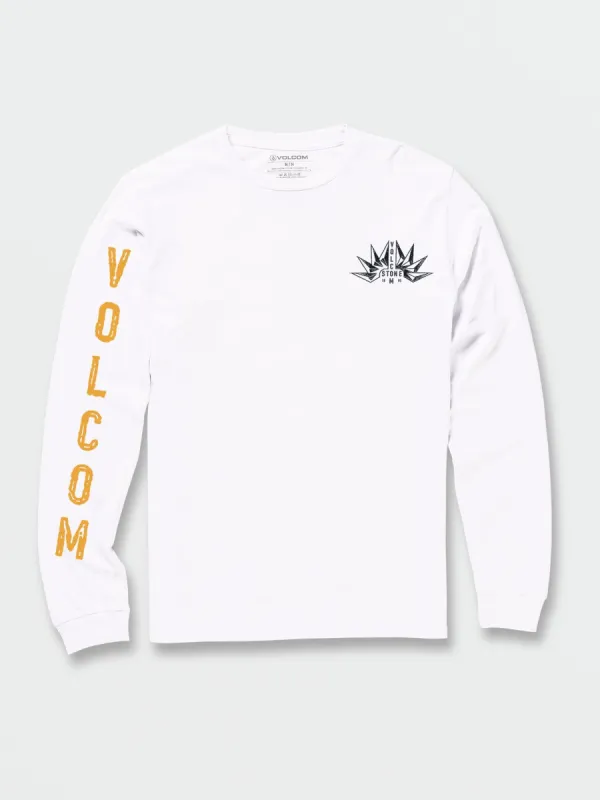 Folden Long Sleeve Tee - White sold by Volcom