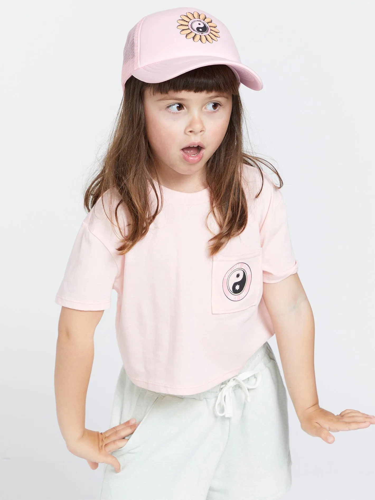 Girls Hey Slims Hat - Light Peony sold by Volcom