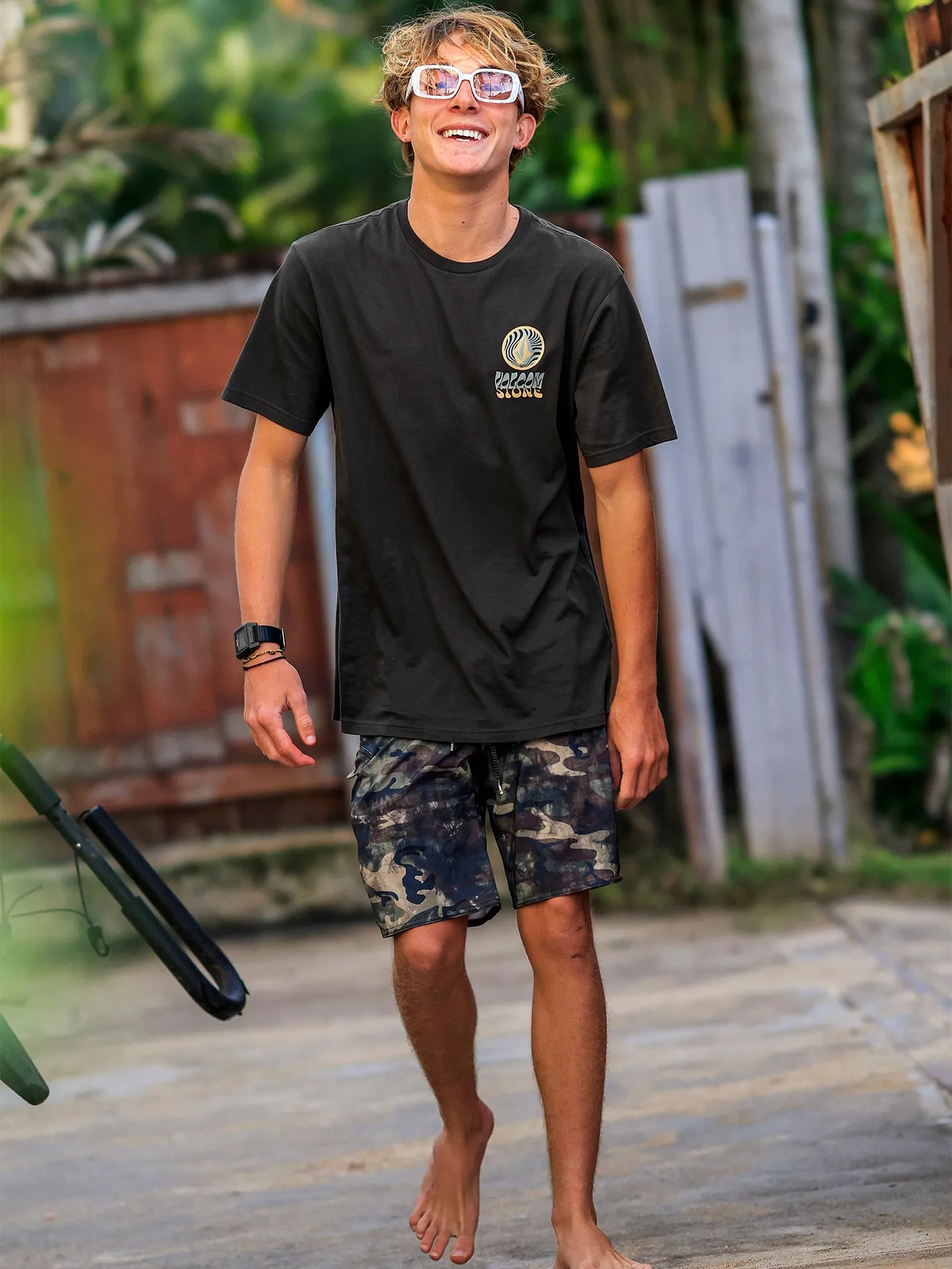 Psychbox Short Sleeve Tee - Vintage Black sold by Volcom product image thumbnail 4