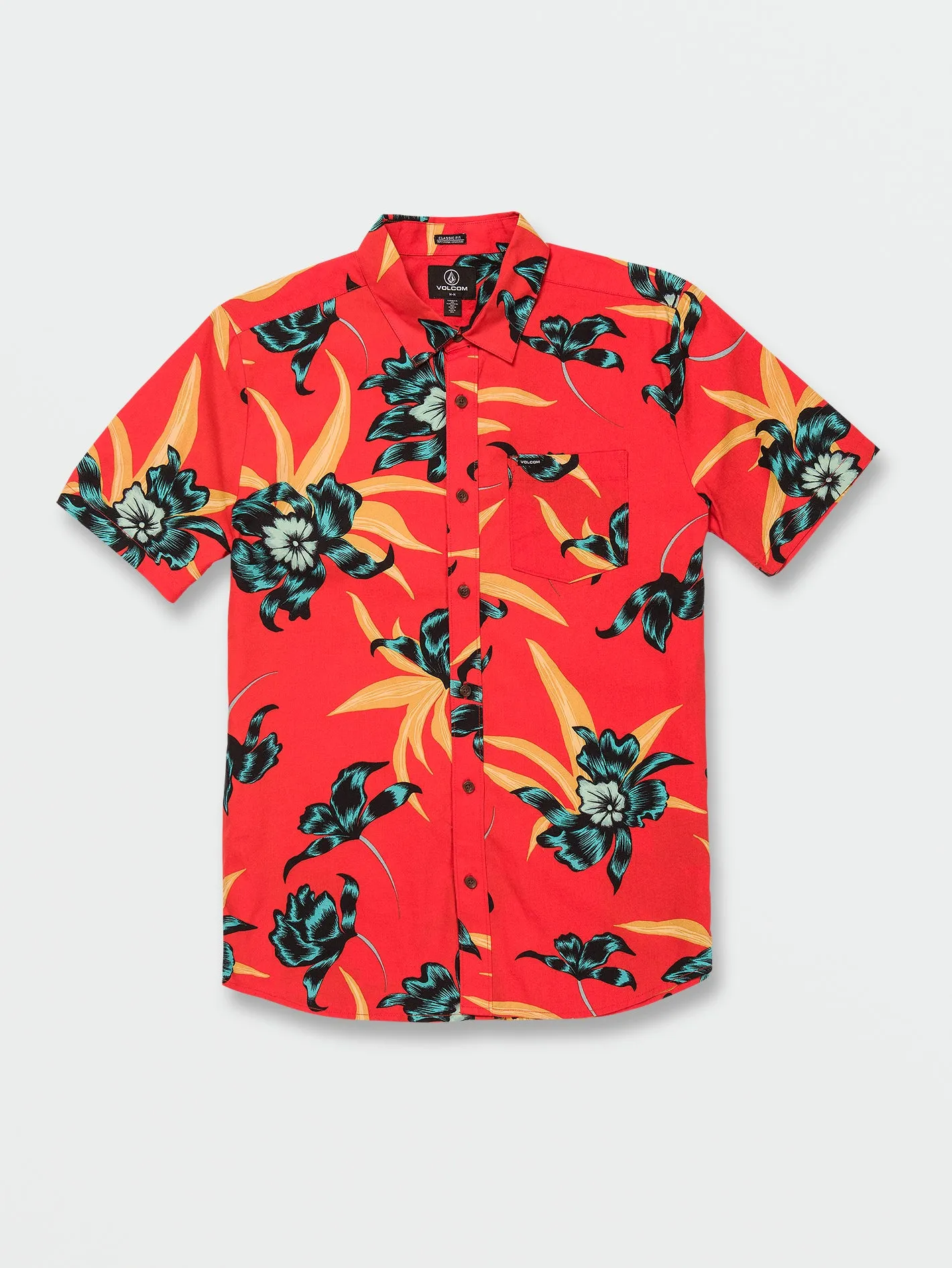 Island Time Short Sleeve Shirt - Red Orange sold by Volcom product image thumbnail 3