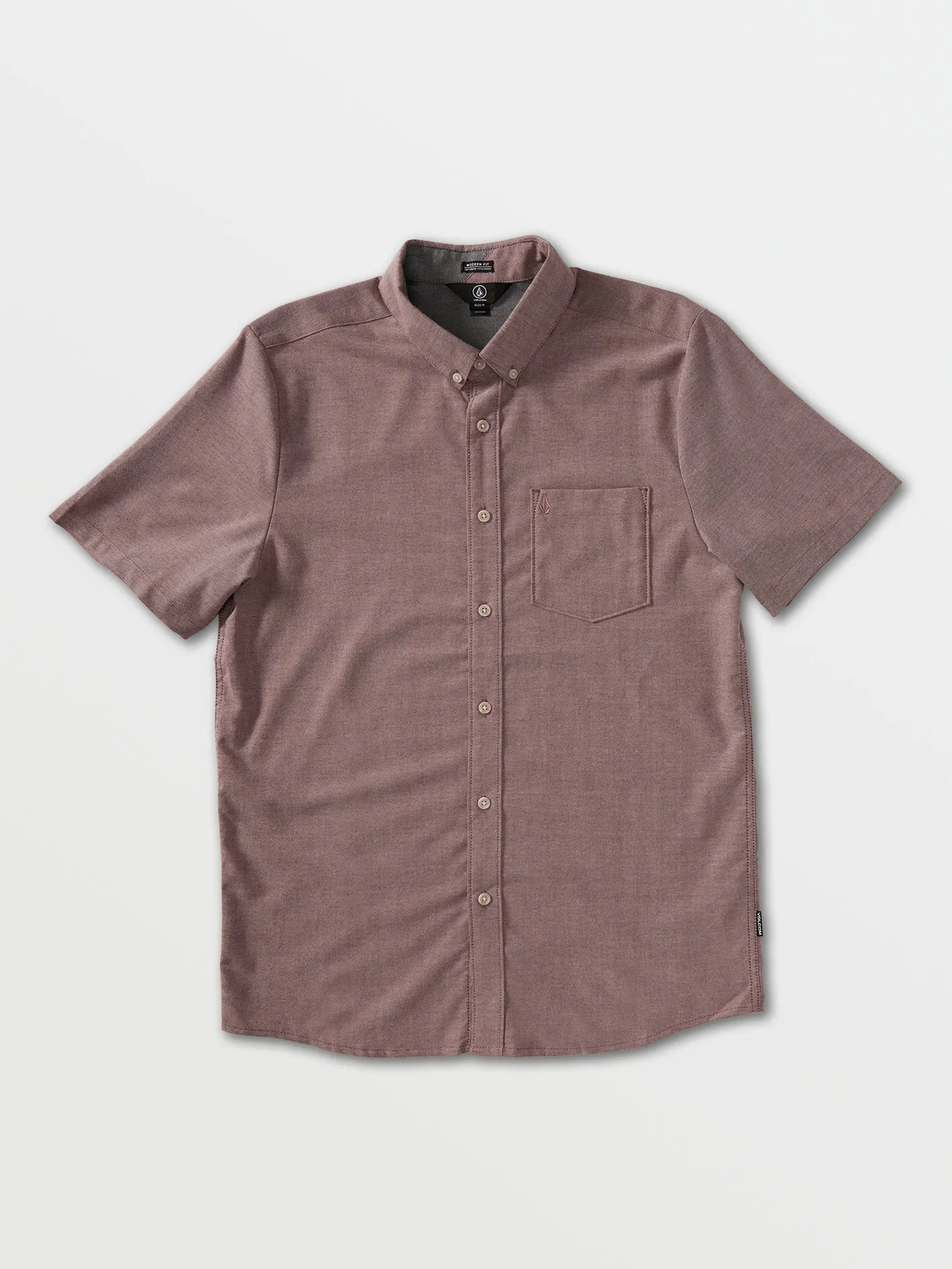 Everett Oxford Short Sleeve Shirt - Port sold by Volcom