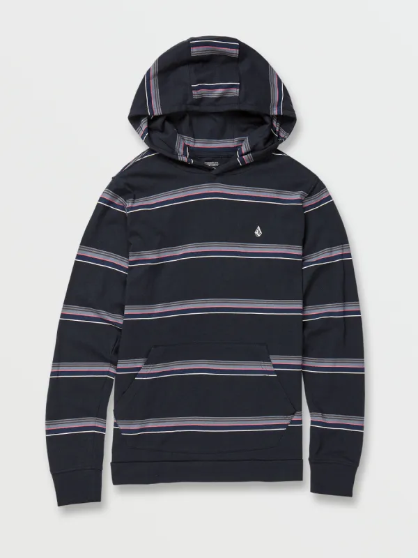 Big Boys Outstoned Hooded Long Sleeve Shirt - Navy sold by Volcom
