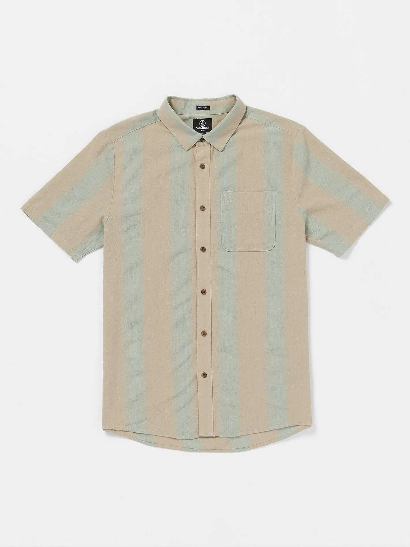 Flaxstone Short Sleeve Shirt - Light Khaki sold by Volcom
