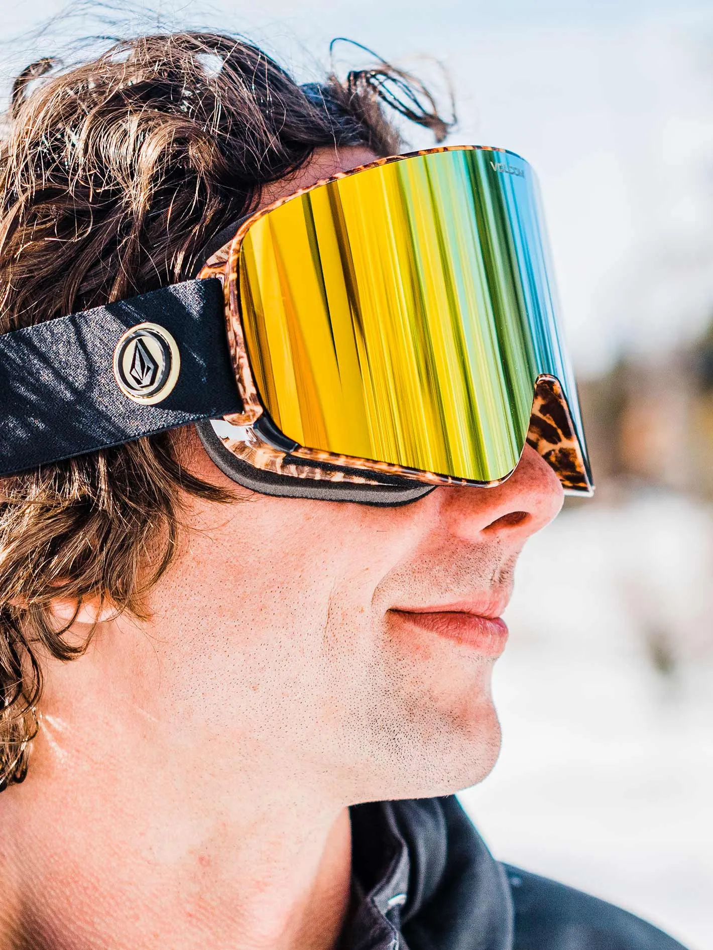 Odyssey Goggle - Giraffe / Gold Chrome sold by Volcom