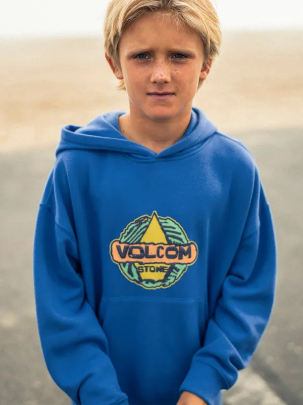 Little Boys Wobbled Hoodie - Patriot Blue sold by Volcom