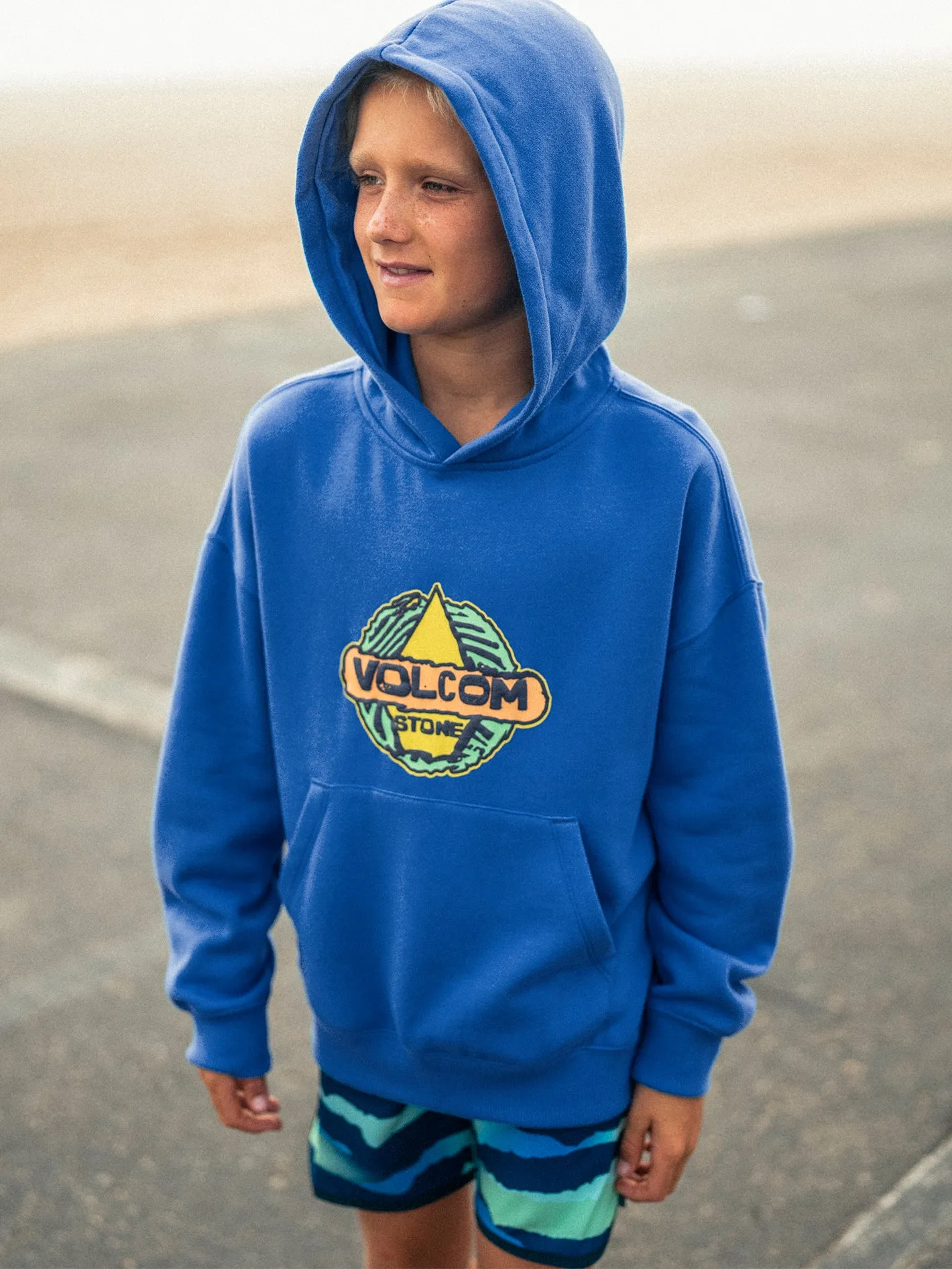 Little Boys Wobbled Hoodie - Patriot Blue sold by Volcom product image thumbnail 3