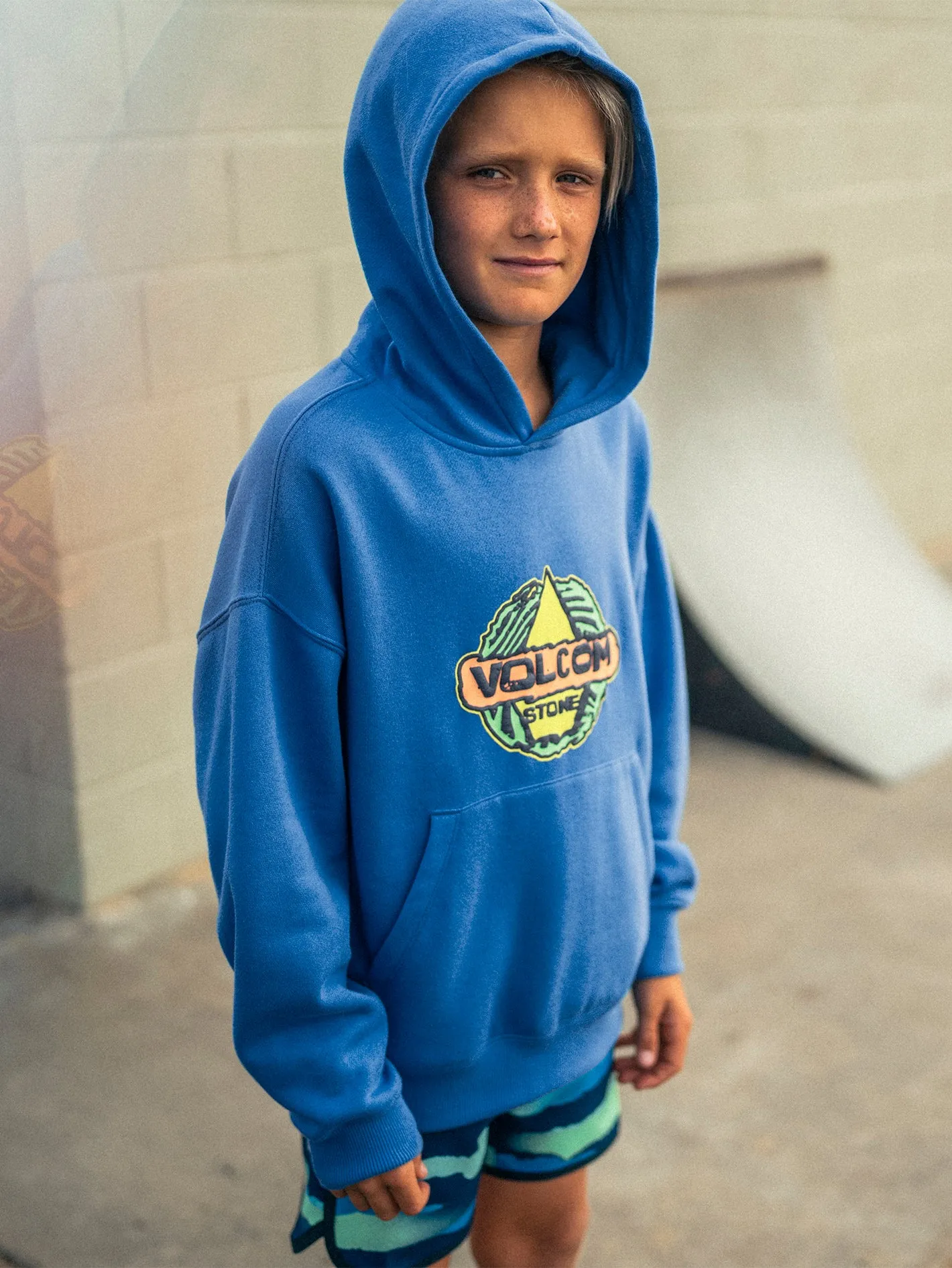 Little Boys Wobbled Hoodie - Patriot Blue sold by Volcom product image thumbnail 2