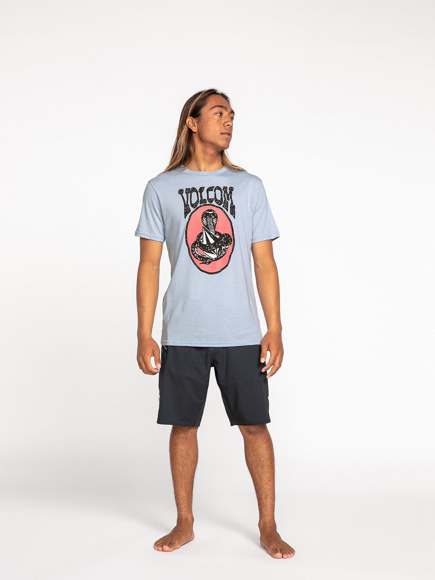 Cobrah Short Sleeve Tee - Cali Blue Heather sold by Volcom