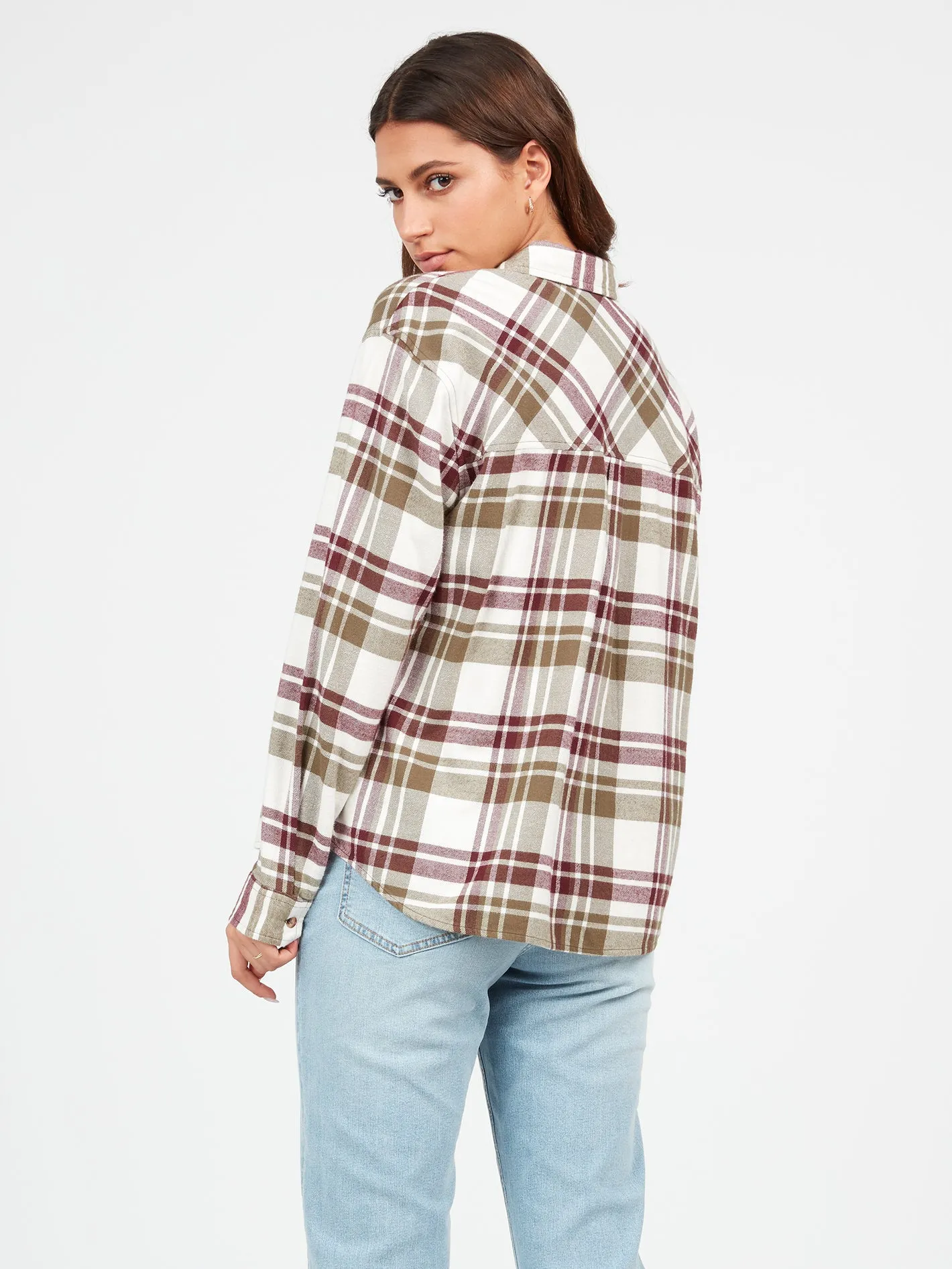 Plaid To Meet U Long Sleeve Flannel - Dark Camo sold by Volcom product image thumbnail 2