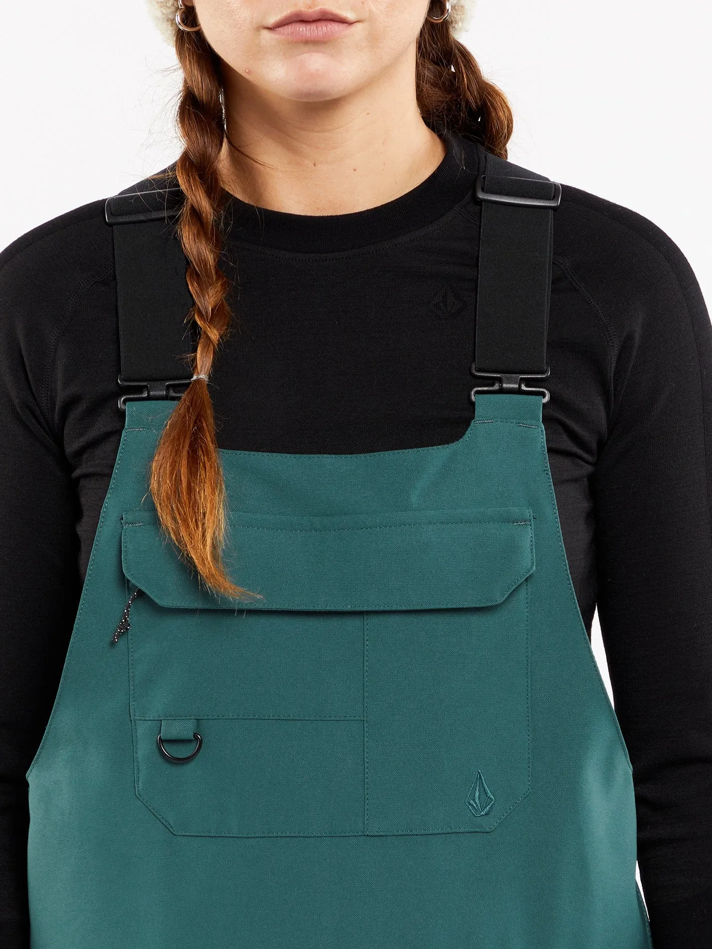 Womens Creston 3D Stretch Bib Overalls - Balsam sold by Volcom product image thumbnail 5