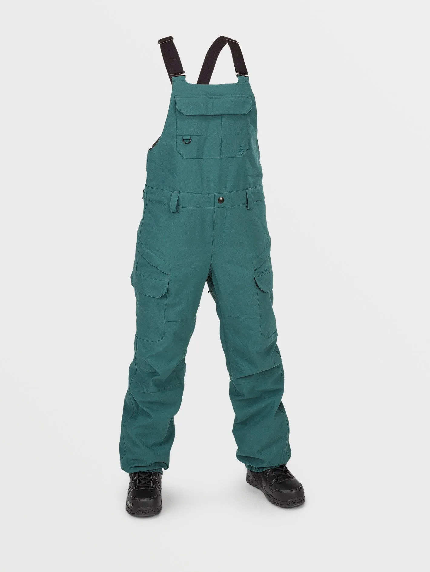Womens Creston 3D Stretch Bib Overalls - Balsam sold by Volcom