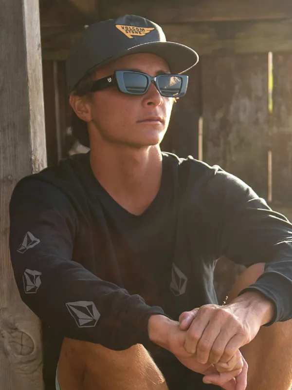 Strange Land Sunglasses - Gloss Black/Gray sold by Volcom