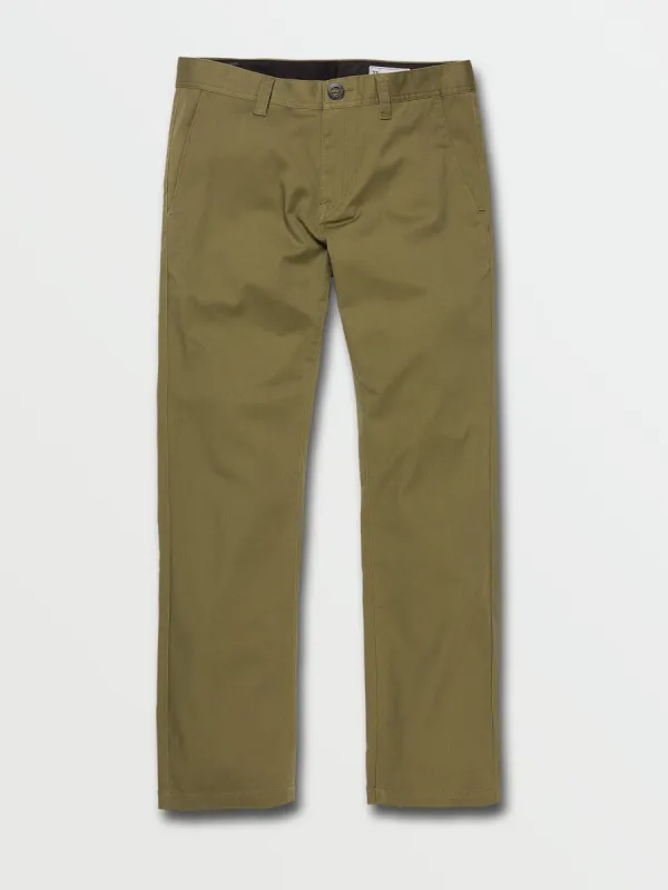 Frickin Modern Stretch Chino Pants - Martini Olive sold by Volcom
