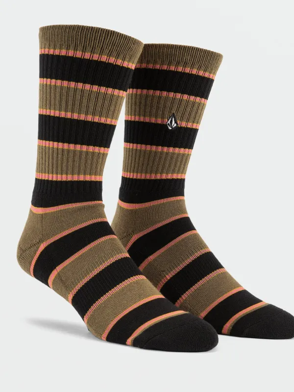 Stoney Stripes Socks - Old Mill sold by Volcom