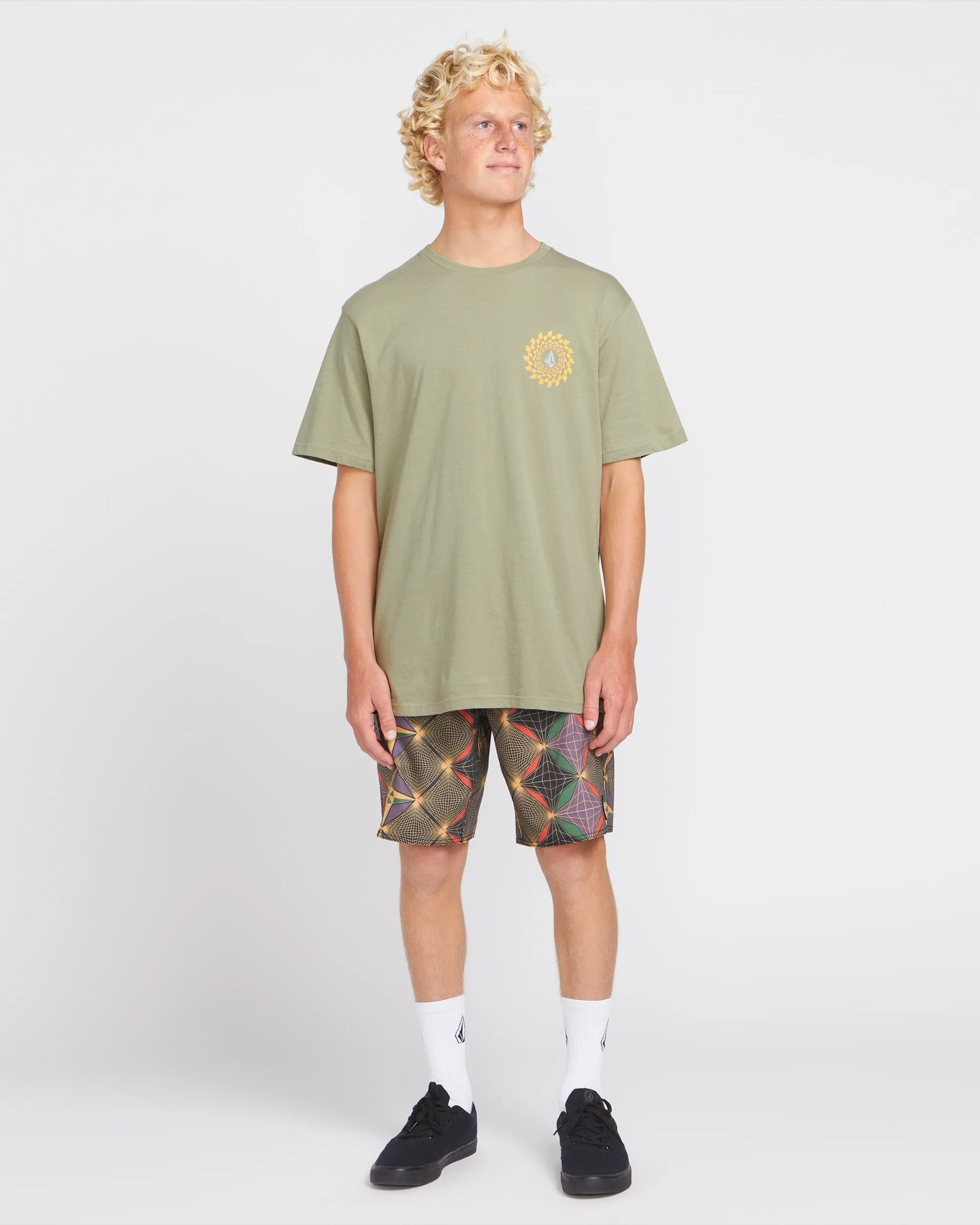 Easy Orbit Short Sleeve Tee - Green Tea sold by Volcom product image thumbnail 3