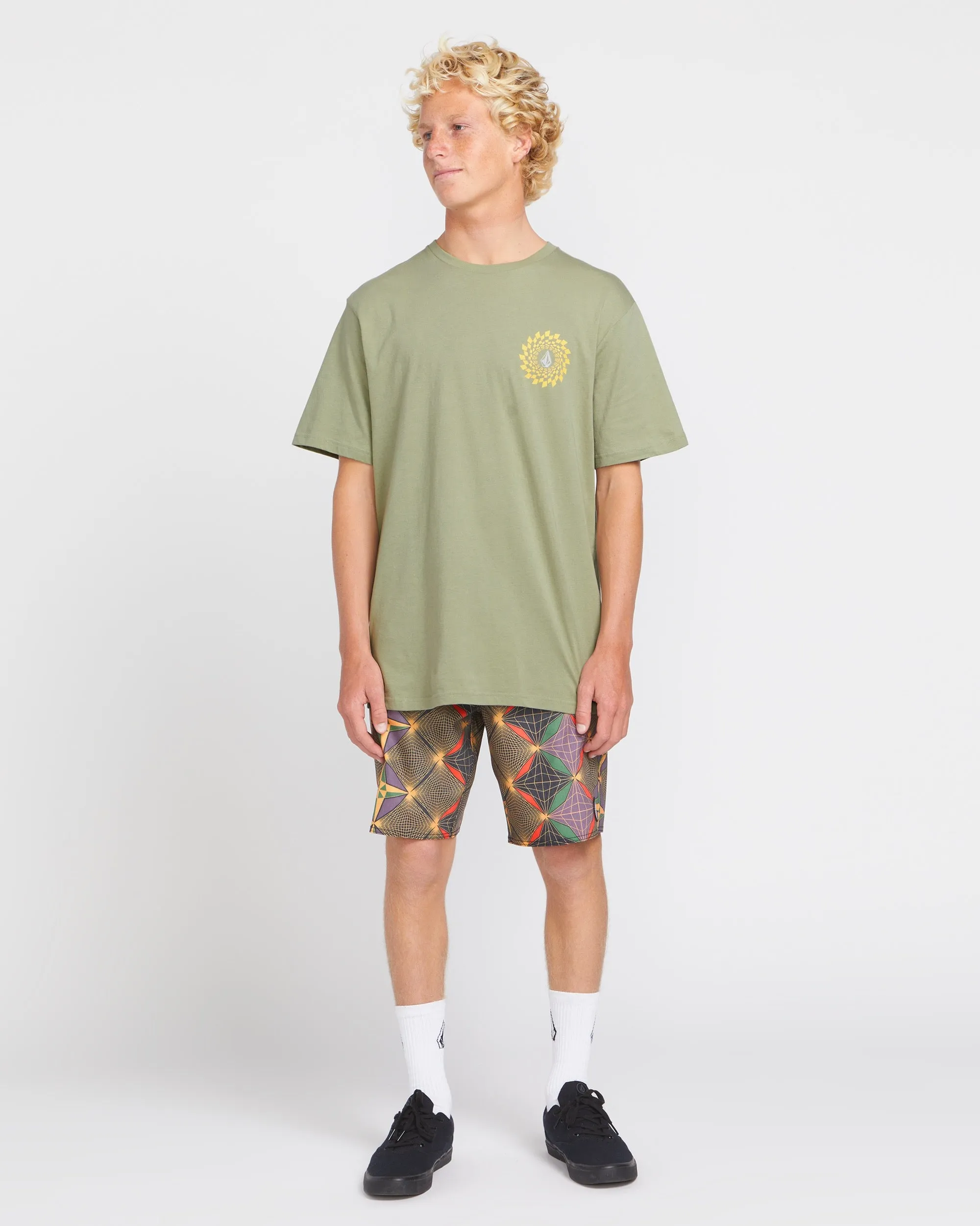 Easy Orbit Short Sleeve Tee - Green Tea sold by Volcom product image thumbnail 4