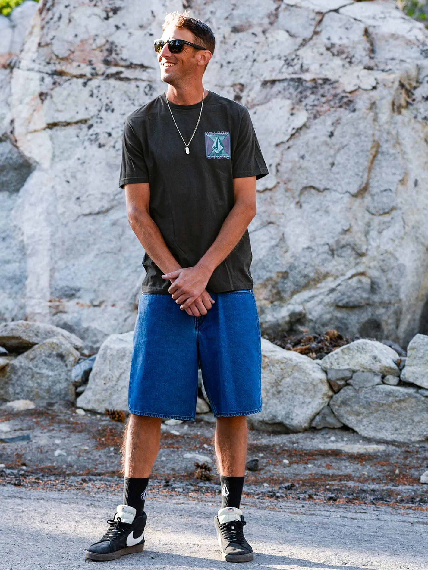 Coded Short Sleeve Tee - Stealth sold by Volcom
