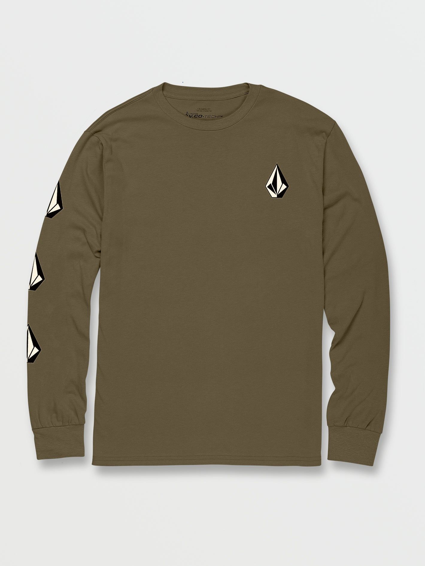 Iconic Stone Long Sleeve Tee - Military sold by Volcom product image thumbnail 3