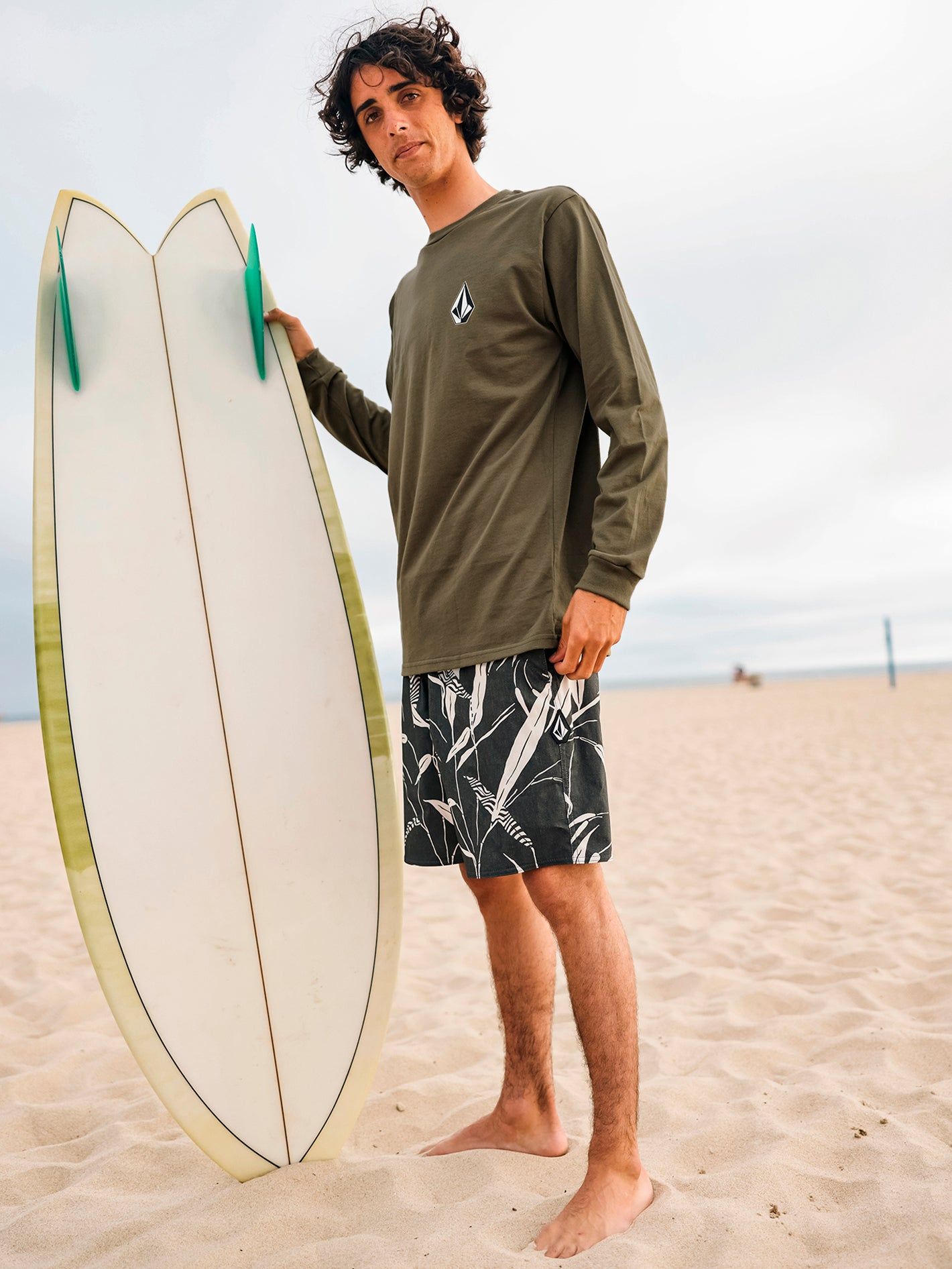Iconic Stone Long Sleeve Tee - Military sold by Volcom product image thumbnail 2
