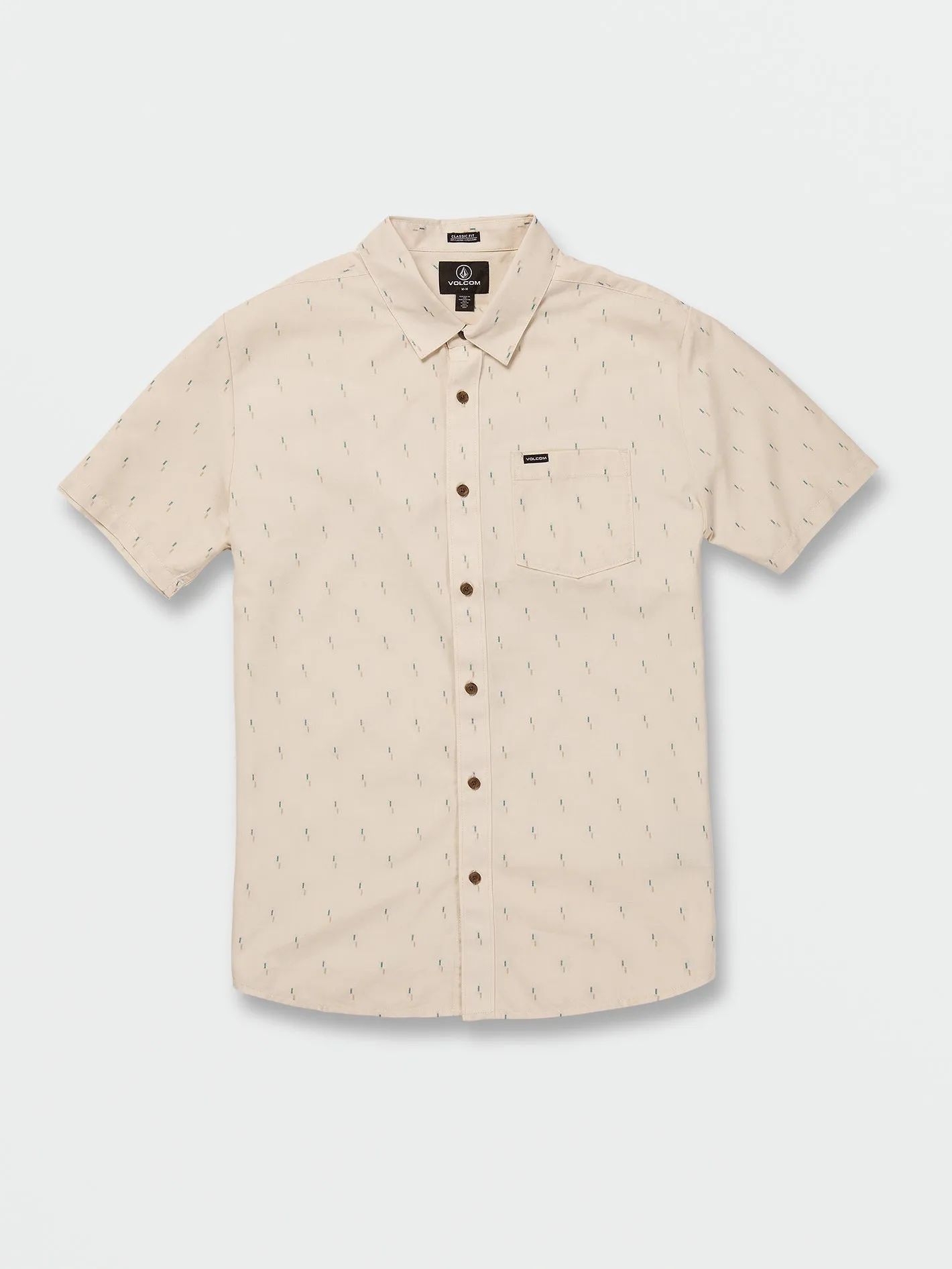 Graffen Short Sleeve Shirt - Whitecap Grey sold by Volcom