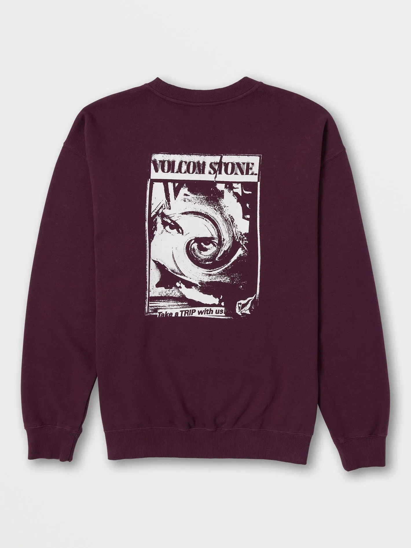 No Recess Crew Sweatshirt - Mulberry sold by Volcom product image thumbnail 2