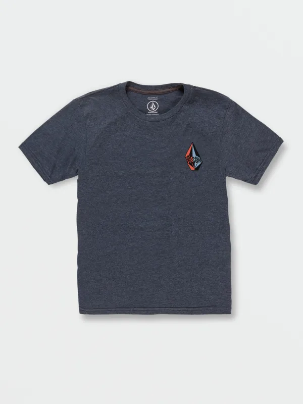 Little Boys Stoneyfill Short Sleeve Tee - Navy Heather sold by Volcom