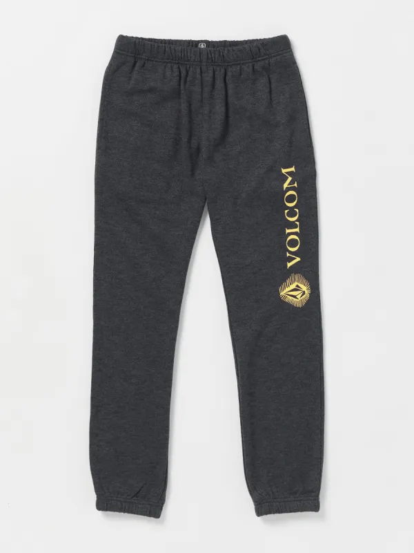Big Boys Offshore Stone Elastic Waist Fleece Pants - Heather Black sold by Volcom