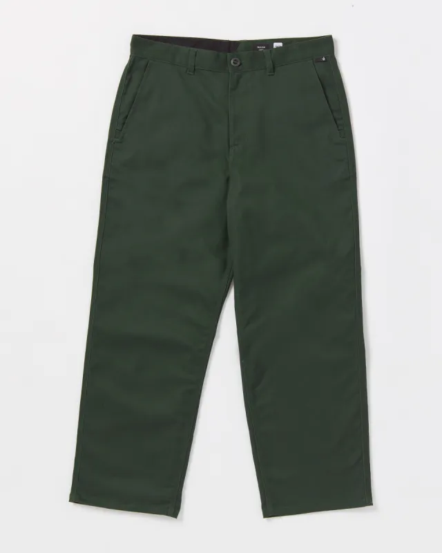 Billow Twill Pants - Dark Forest sold by Volcom