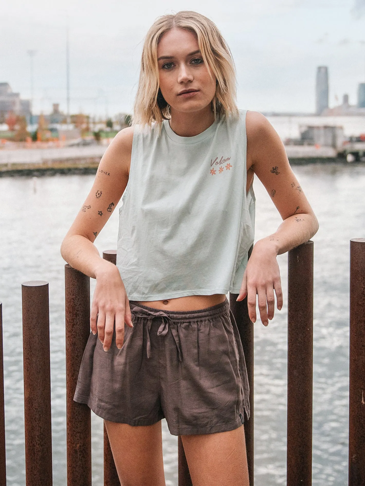 Stone Hour Crop Tank - Chlorine sold by Volcom