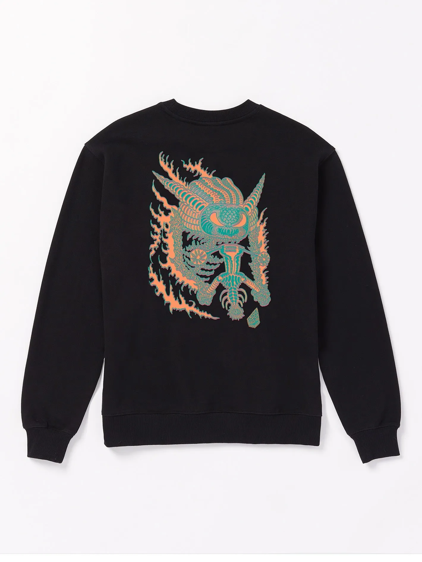 Featured Artist Tetsunori Crew Sweatshirt - Black sold by Volcom product image thumbnail 4