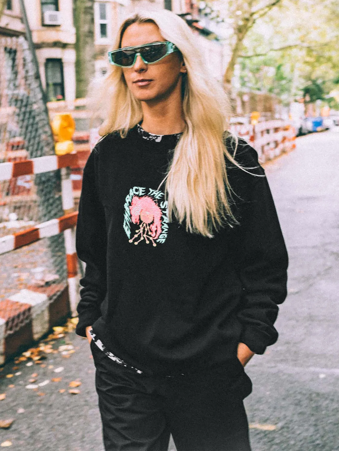 Featured Artist Tetsunori Crew Sweatshirt - Black sold by Volcom product image thumbnail 2