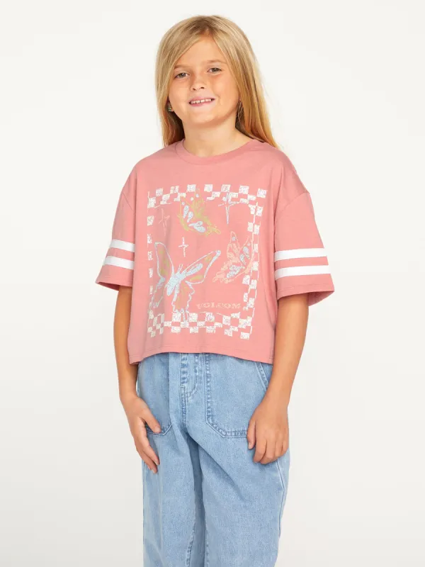 Girls Truly Stoked Tee - Desert Pink sold by Volcom