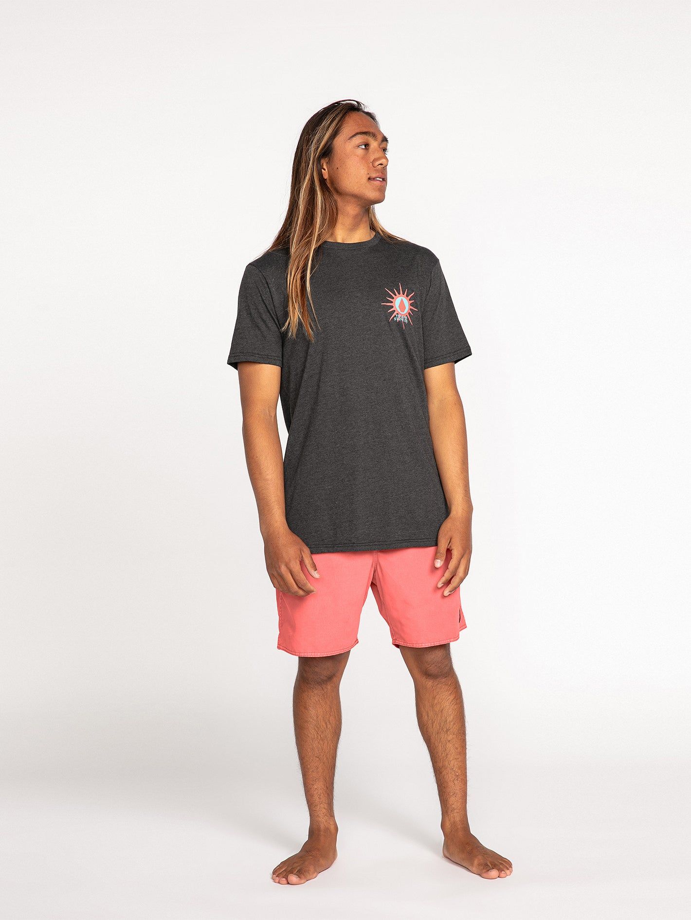 Fun Burn Short Sleeve Tee - Dark Black Heather sold by Volcom